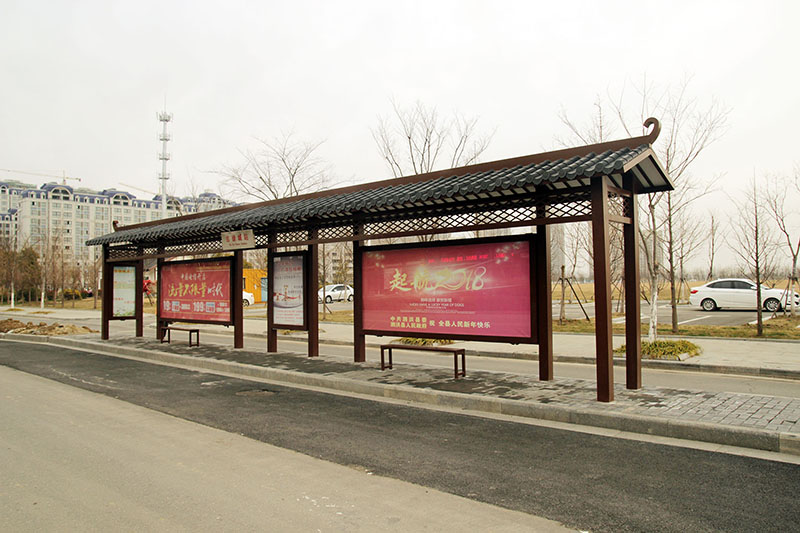 江苏泗洪县体育南路公交站台建设工程3