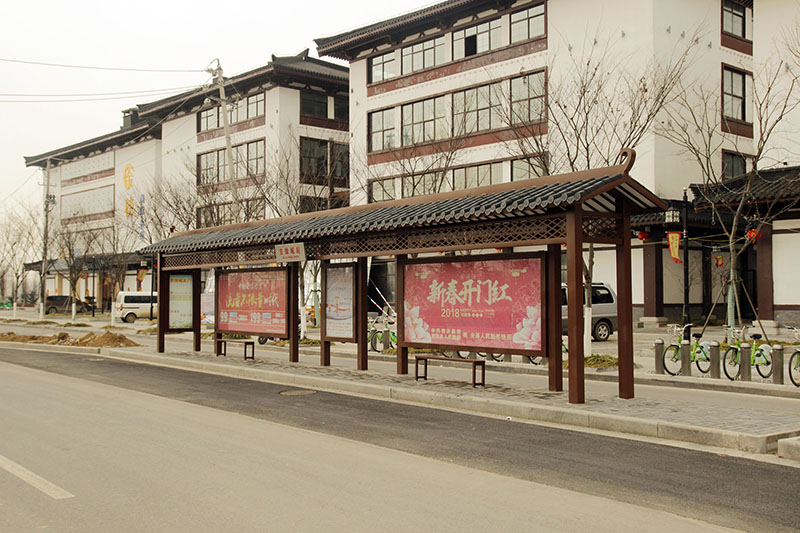 江苏泗洪县体育南路公交站台建设工程2